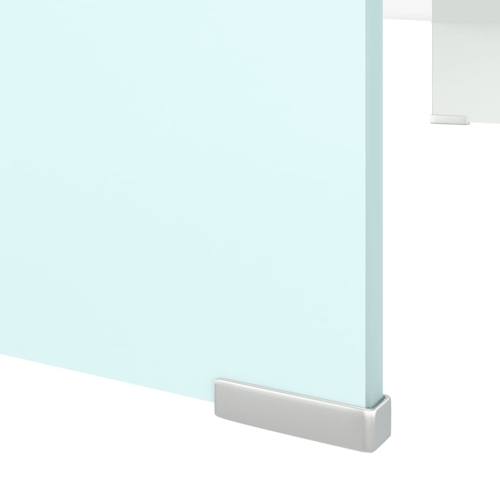 Stalak za TV/monitor stakleni zeleni 90 x 30 x 13 cm