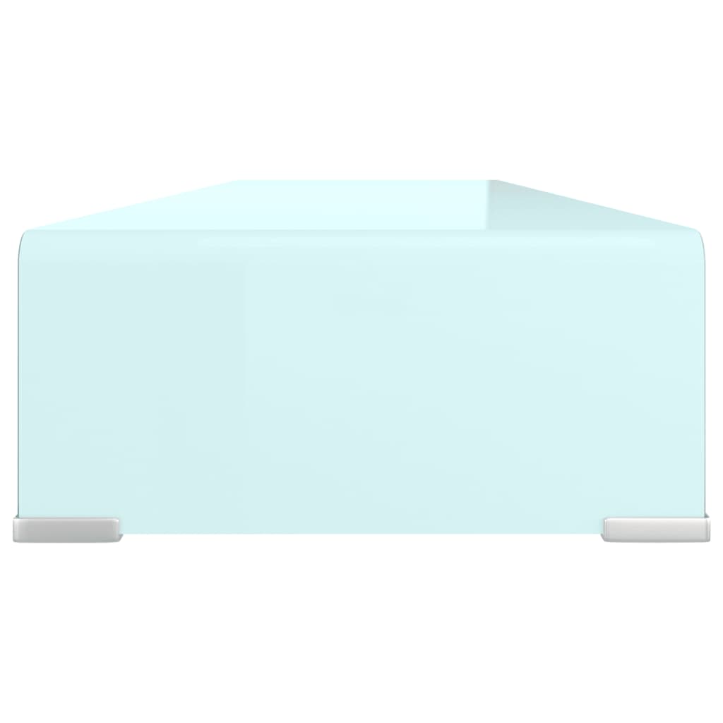 Stalak za TV/monitor stakleni zeleni 100 x 30 x 13 cm