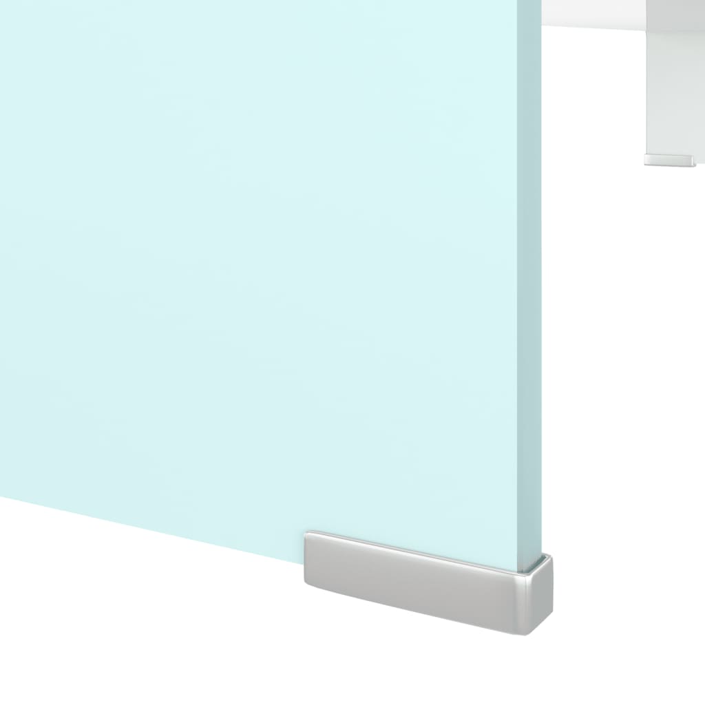 Stalak za TV/monitor stakleni zeleni 100 x 30 x 13 cm