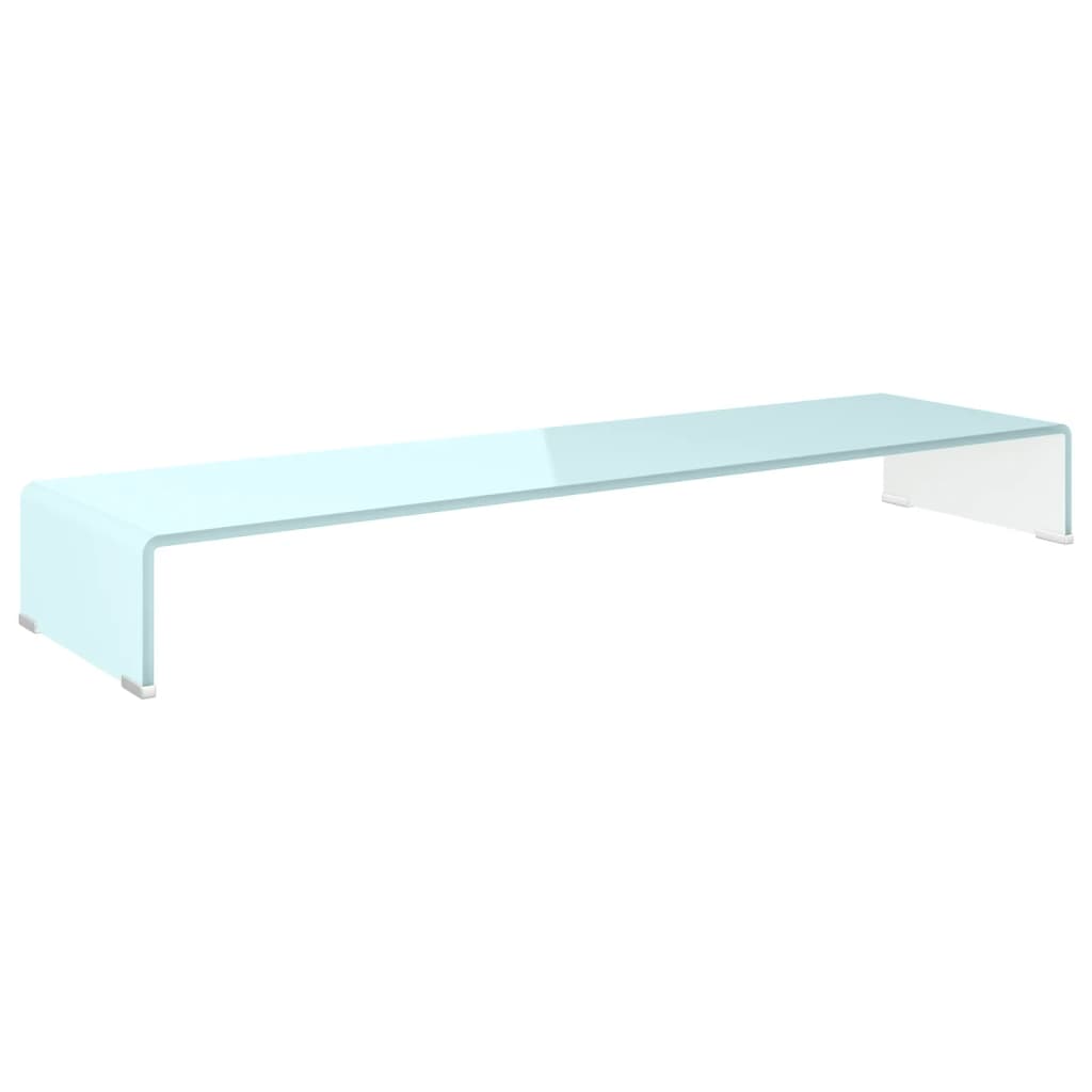 Stalak za TV/monitor stakleni zeleni 110 x 30 x 13 cm