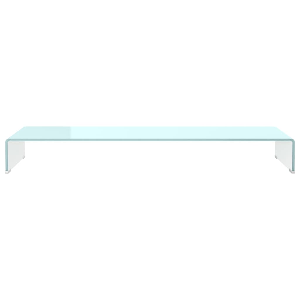 Stalak za TV/monitor stakleni zeleni 110 x 30 x 13 cm