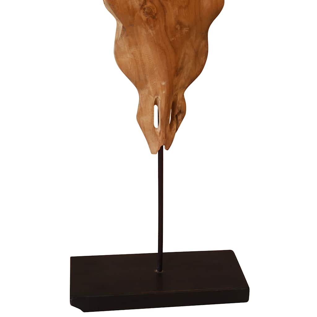 Skulptura lubanje bika tikovina 66x15x88 cm