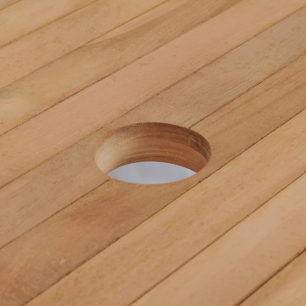 Vrtni stol 180 x 90 x 75 cm masivna tikovina