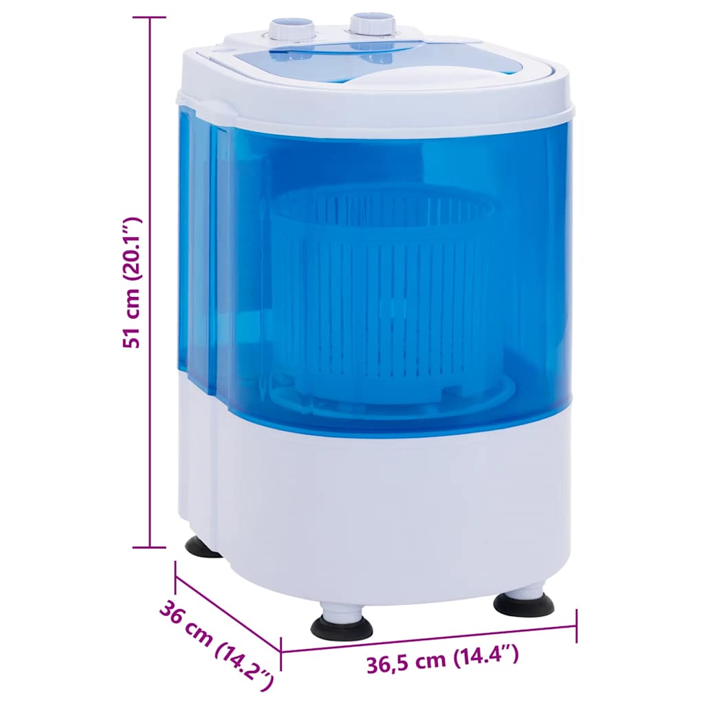 Mini perilica rublja s jednim bubnjem 2,6 kg