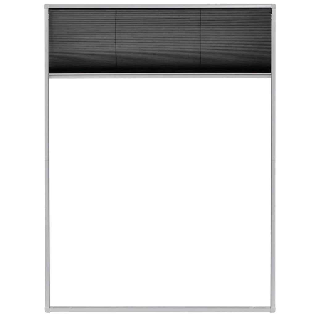 Plisirani Zaslon Protiv Insekata za Prozore Aluminijski 60x80 cm