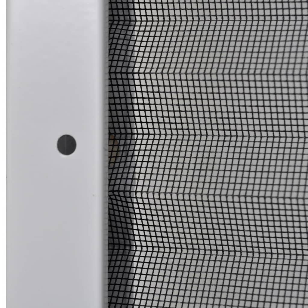 Plisirani Zaslon Protiv Insekata za Prozore Aluminijski 80x100 cm