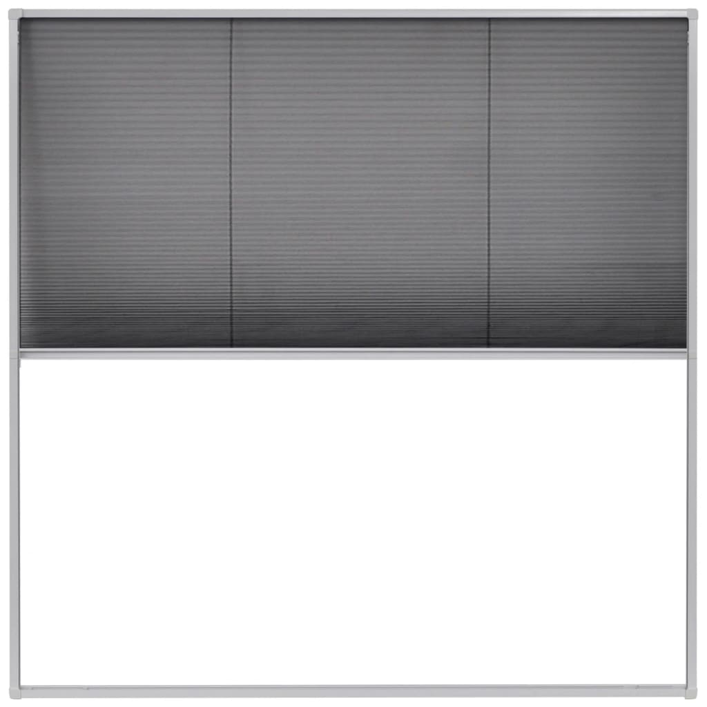 Plisirani Zaslon Protiv Insekata za Prozore Aluminijski 120x120 cm