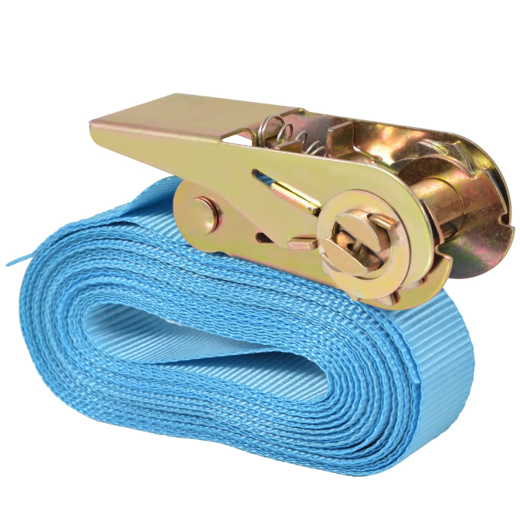 Trake za Vezanje Tereta 10 kom 0,8 Tona 4mx25mm Plave