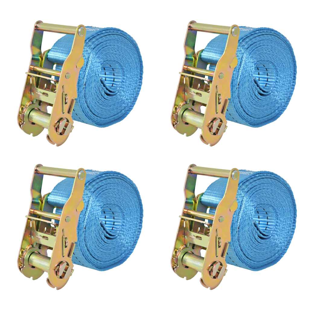 Trake za Vezanje Tereta 4 kom 2 Tone 6mx38mm Plave