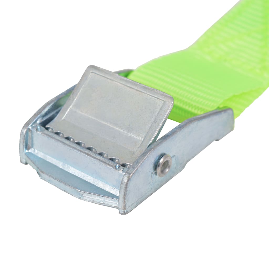 Trake za Vezanje Tereta 10 kom 0,25 Tona 5mx25mm Flourescentno Zelene
