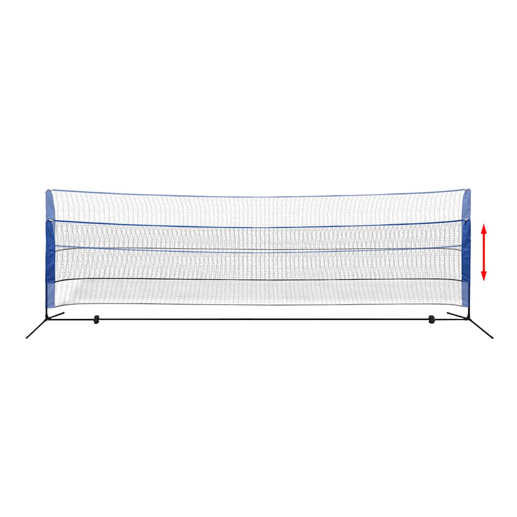 Set za Badminton s Mrežom i Lopticama 500x155 cm