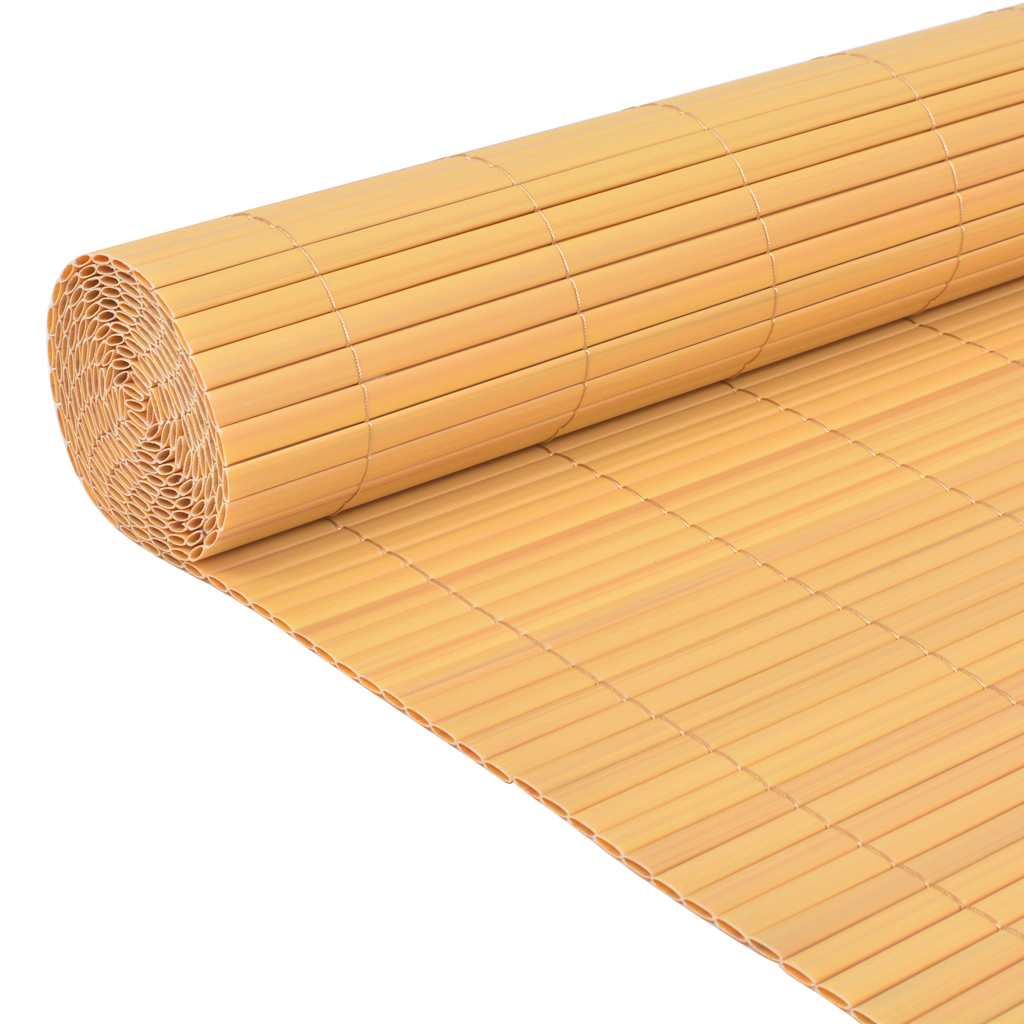 Dvostrana vrtna ograda PVC 90x500 cm žuta