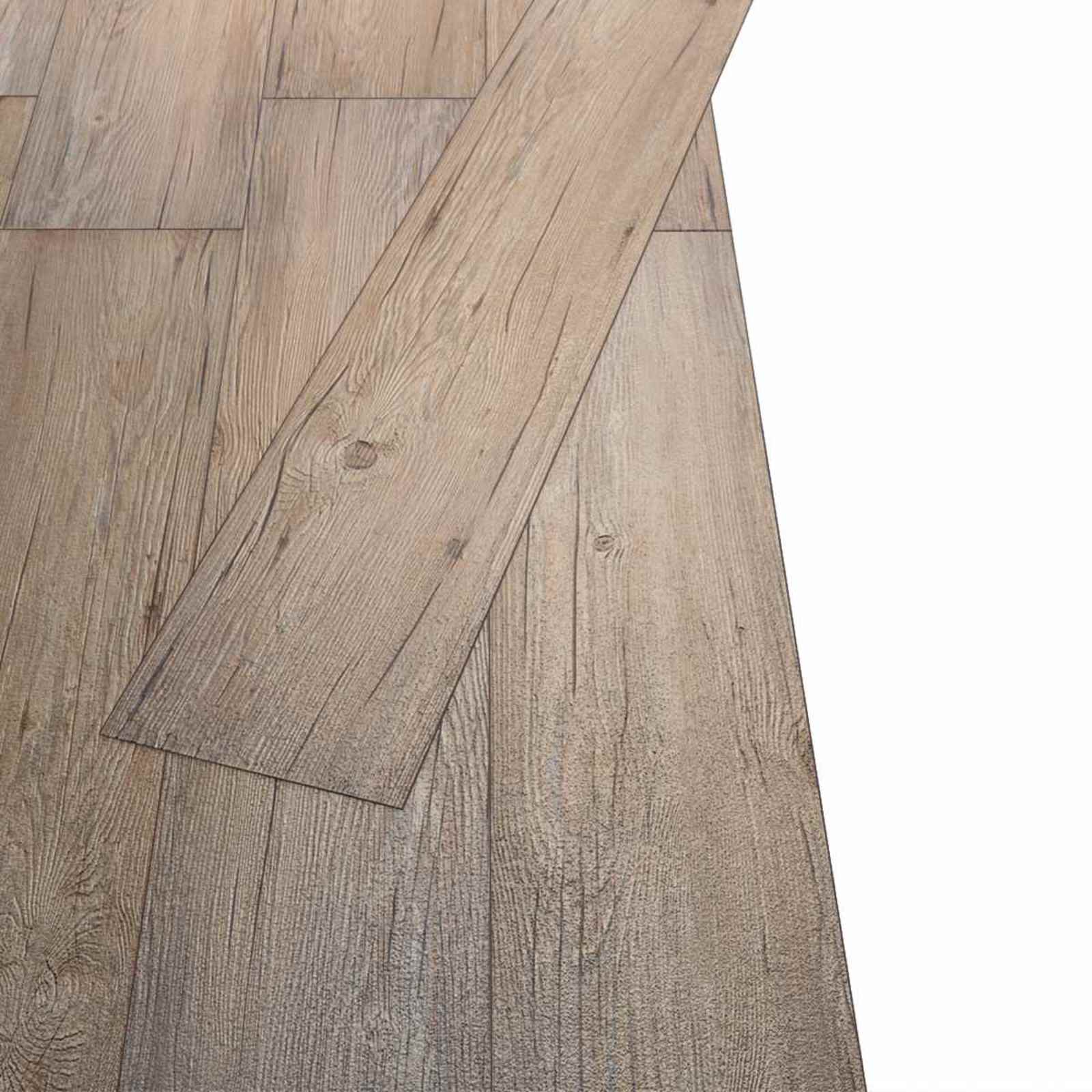 Podne daske 18 pcs Smeđa 5,26 m² PVC