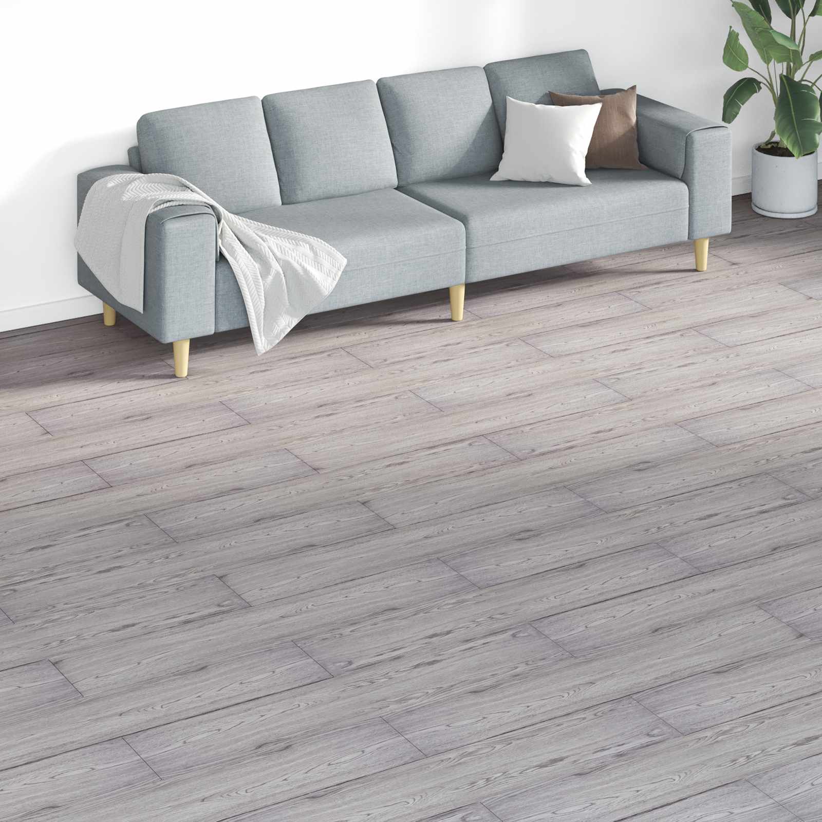 Podne daske 18 pcs Tamno siva 5,26 m² PVC