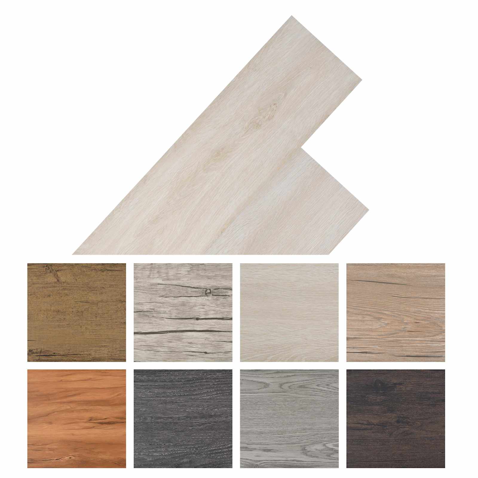 Podne daske 36 pcs Hrast klasično bijeli 5,02 m² PVC