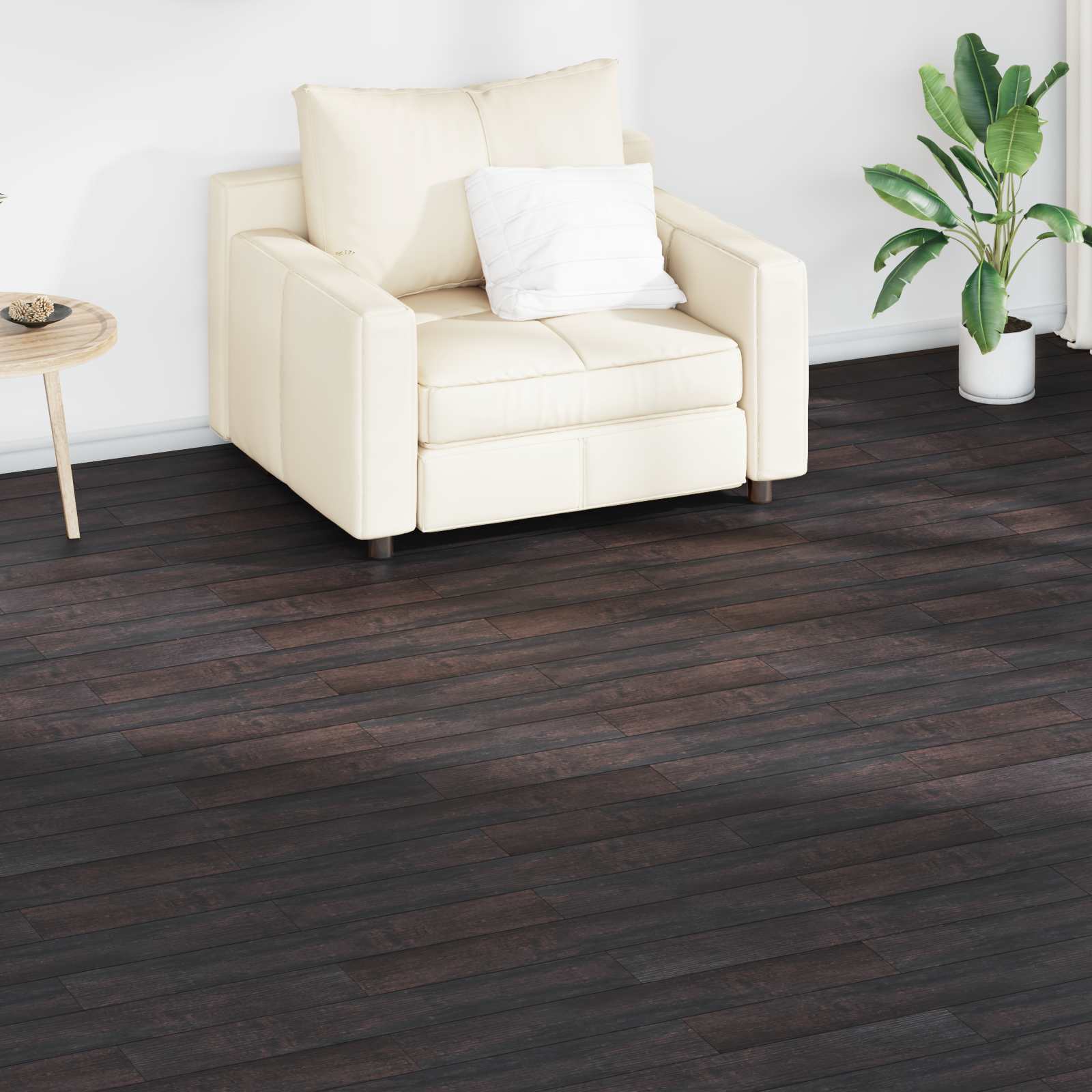 Podne daske 36 pcs Tamno smeđa 5,02 m² PVC