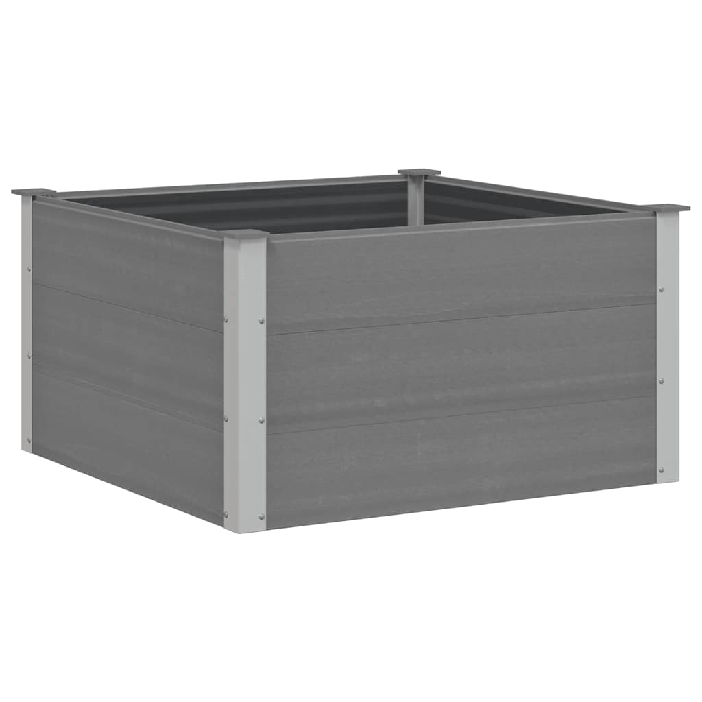 Vrtna Posuda za Sadnju WPC 100x100x54 cm Siva