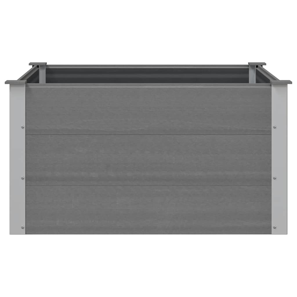 Vrtna Posuda za Sadnju WPC 100x100x54 cm Siva