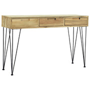Konzolni Stol 120x35x76 cm Masivna Tikovina