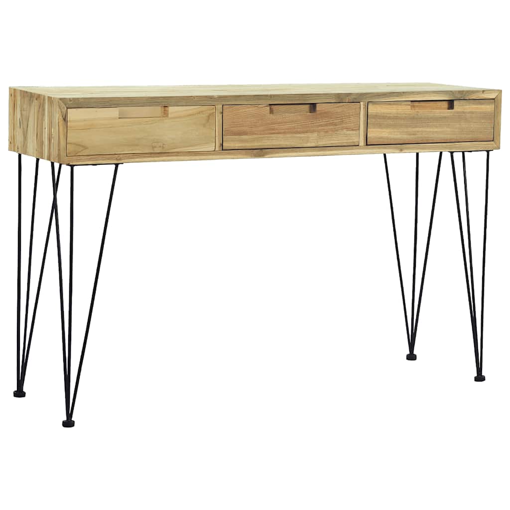 Konzolni Stol 120x35x76 cm Masivna Tikovina