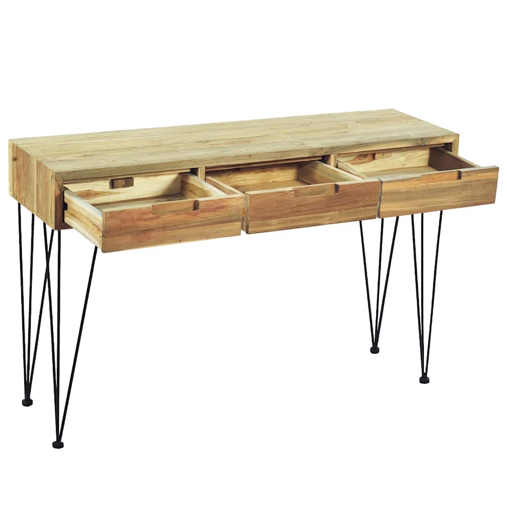 Konzolni Stol 120x35x76 cm Masivna Tikovina