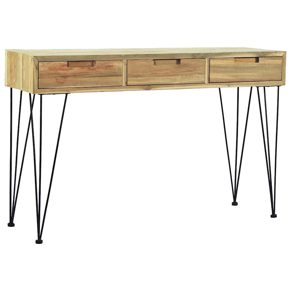 Konzolni Stol 120x35x76 cm Masivna Tikovina