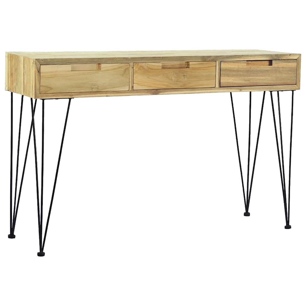 Konzolni Stol 120x35x76 cm Masivna Tikovina