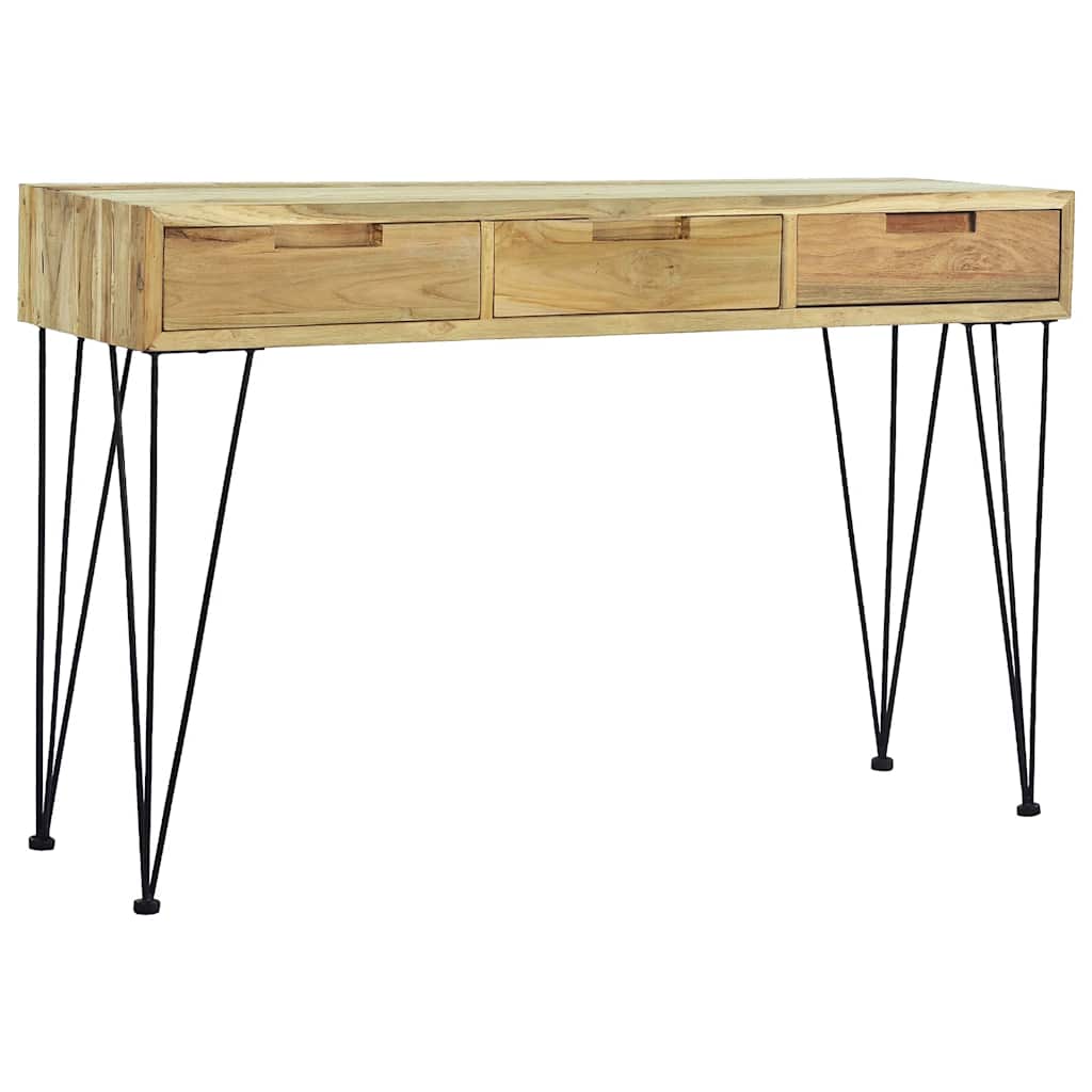 Konzolni Stol 120x35x76 cm Masivna Tikovina