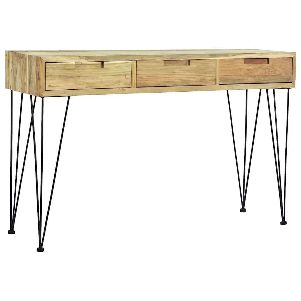 Konzolni Stol 120x35x76 cm Masivna Tikovina