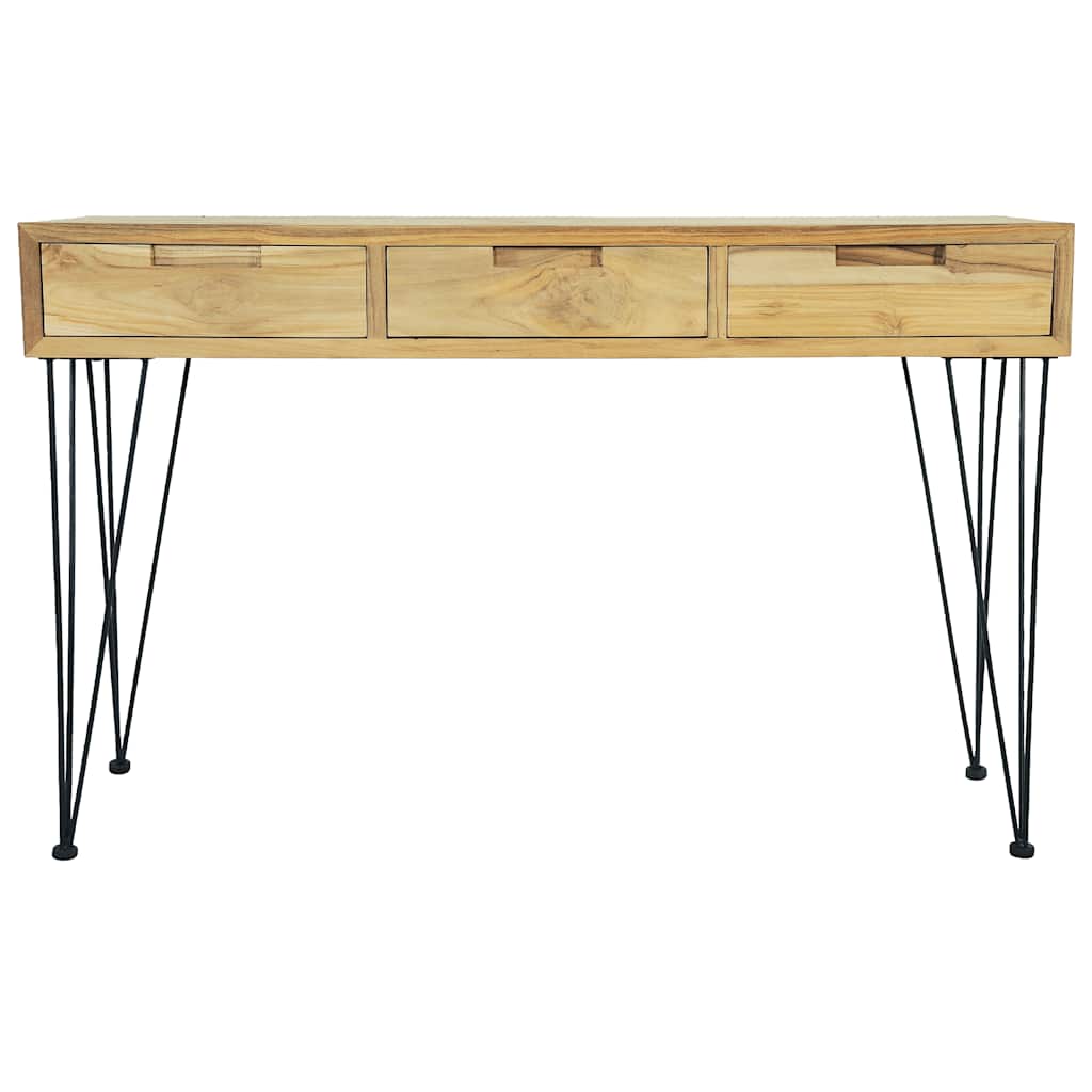 Konzolni Stol 120x35x76 cm Masivna Tikovina