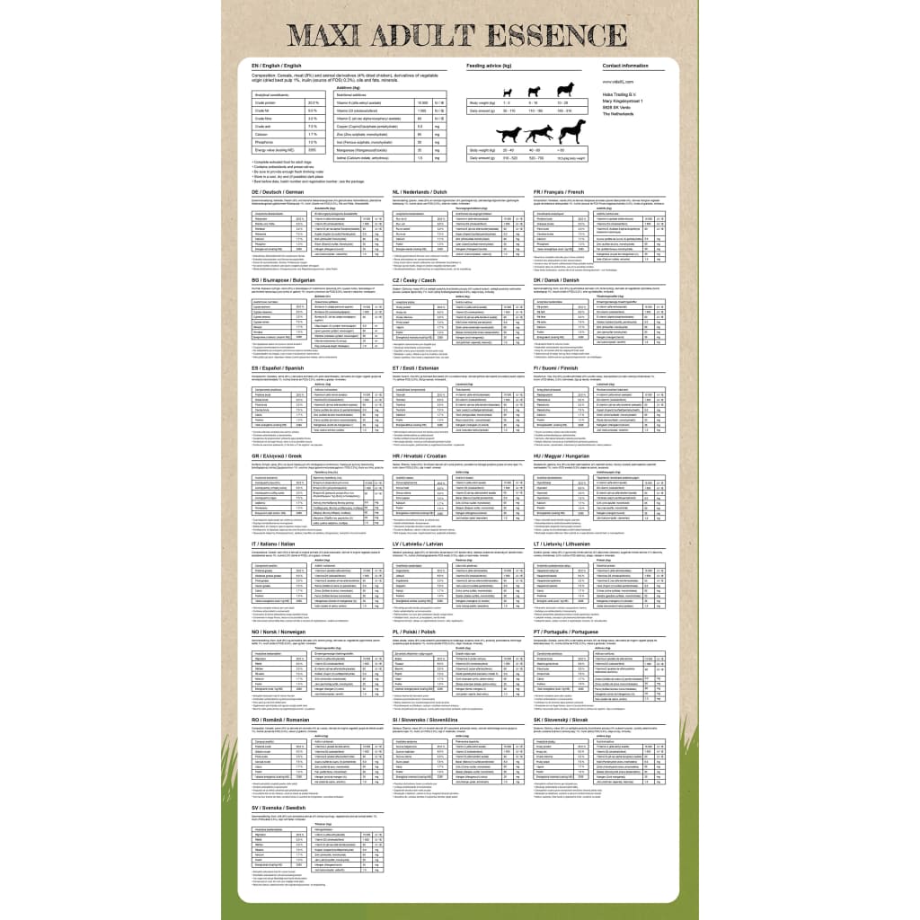 Premium suha hrana za pse Maxi Adult Essence Beef & Chicken 15 kg