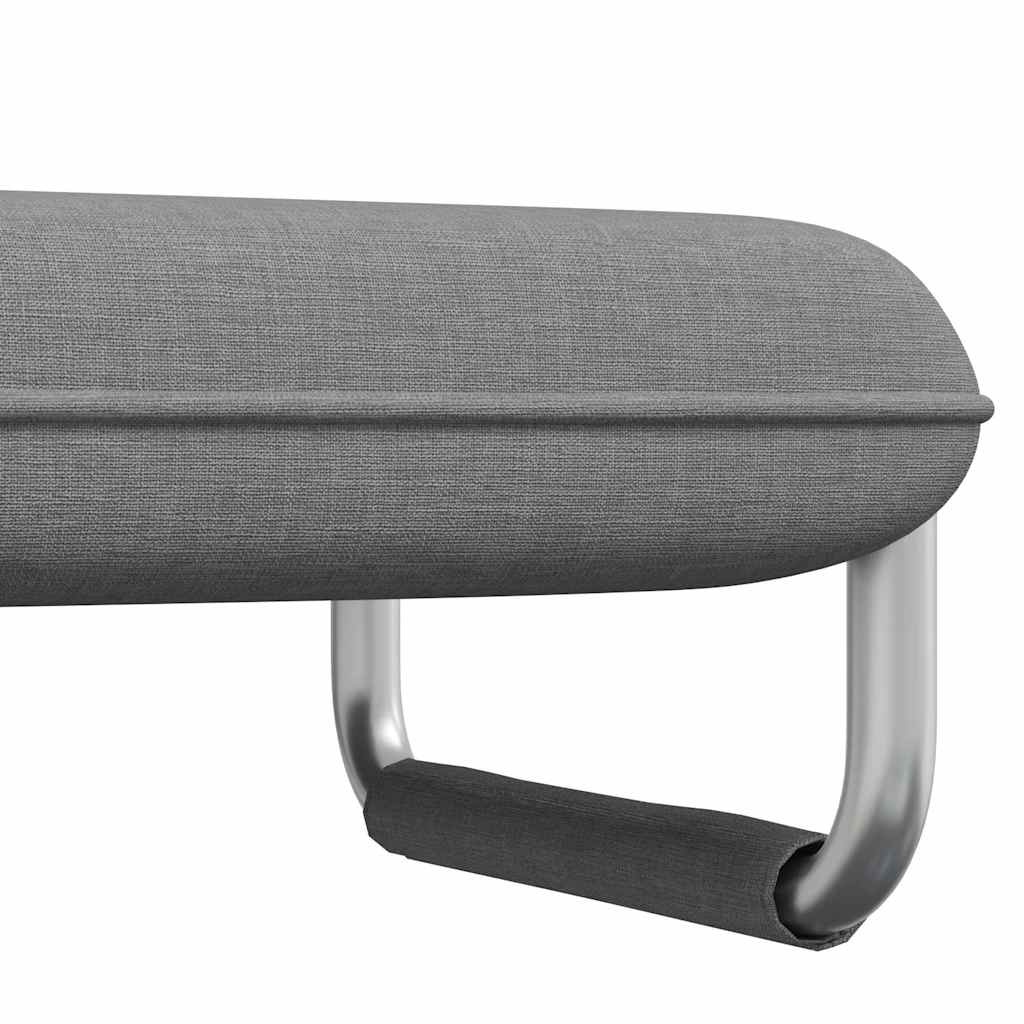 Okretna stolica sofa krevet od tkanine svjetlosivi