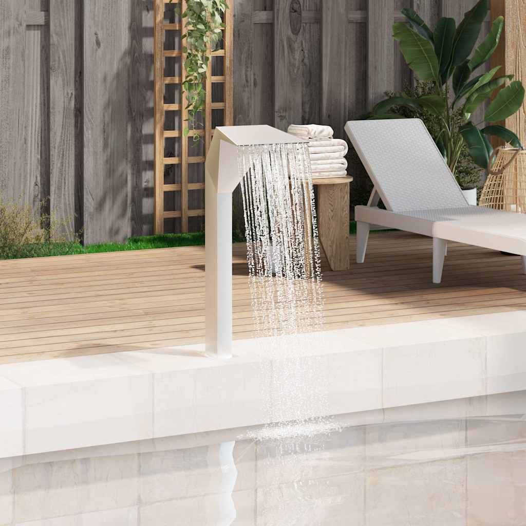 Fontana za bazen od nehrđajućeg čelika 50 x 30 x 90 cm srebrna