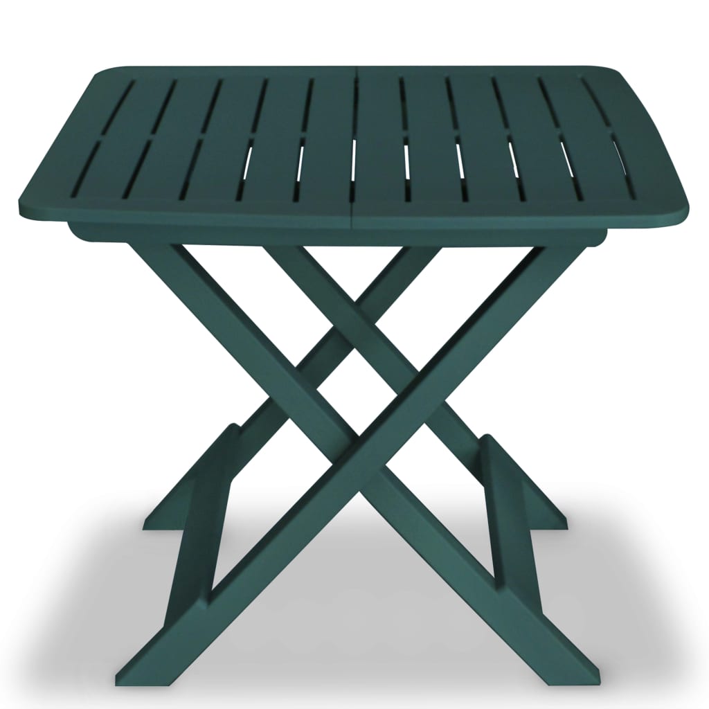 3-dijelni sklopivi bistro set plastični zeleni