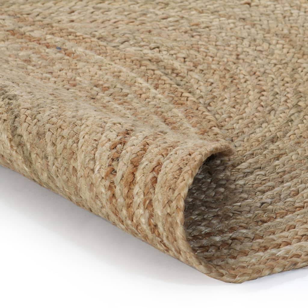 Ukrasni pleteni tepih od jute 120 cm okrugli