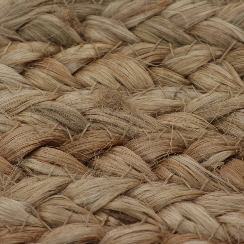 Ukrasni pleteni tepih od jute 120 cm okrugli