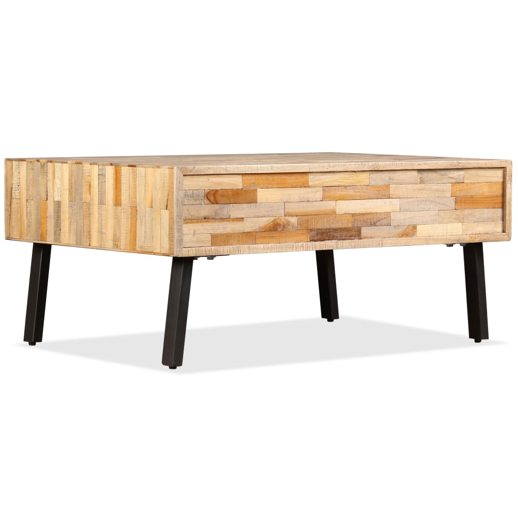 Stolić za kavu od masivne reciklirane tikovine 90 x 65 x 40 cm