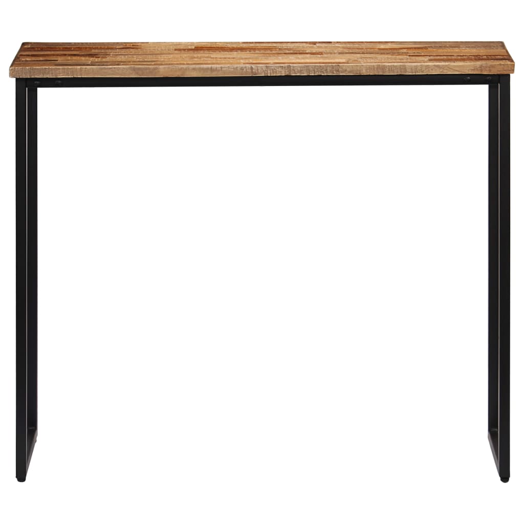 Konzolni stol od masivne obnovljene tikovine 90 x 30 x 76 cm