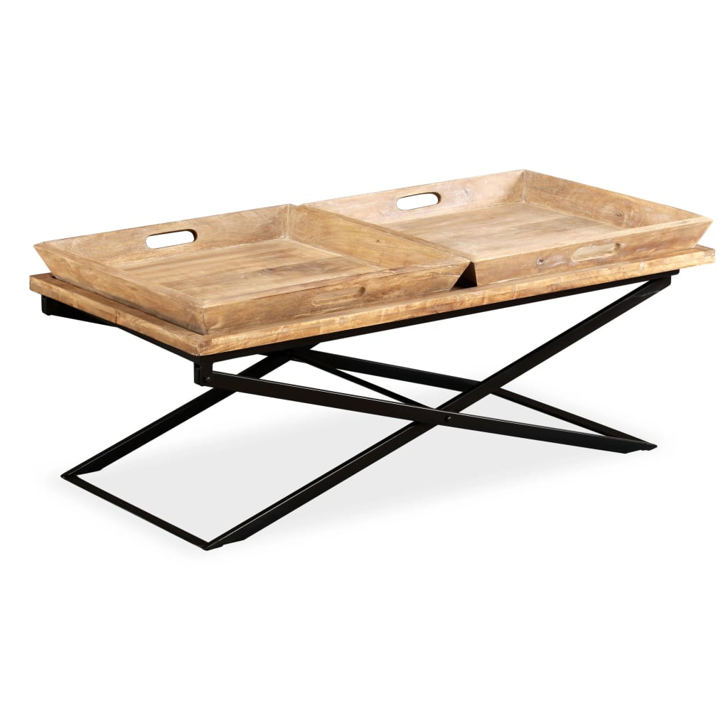 Stolić za kavu od masivnog drva manga 110 x 55 x 42 cm