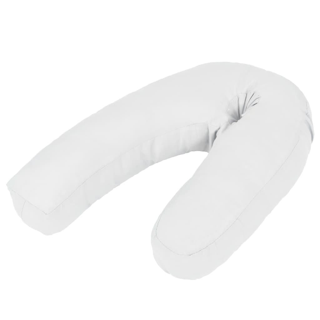 Jastuk za trudnice u obliku slova J 54 x (36 - 43) cm bijeli