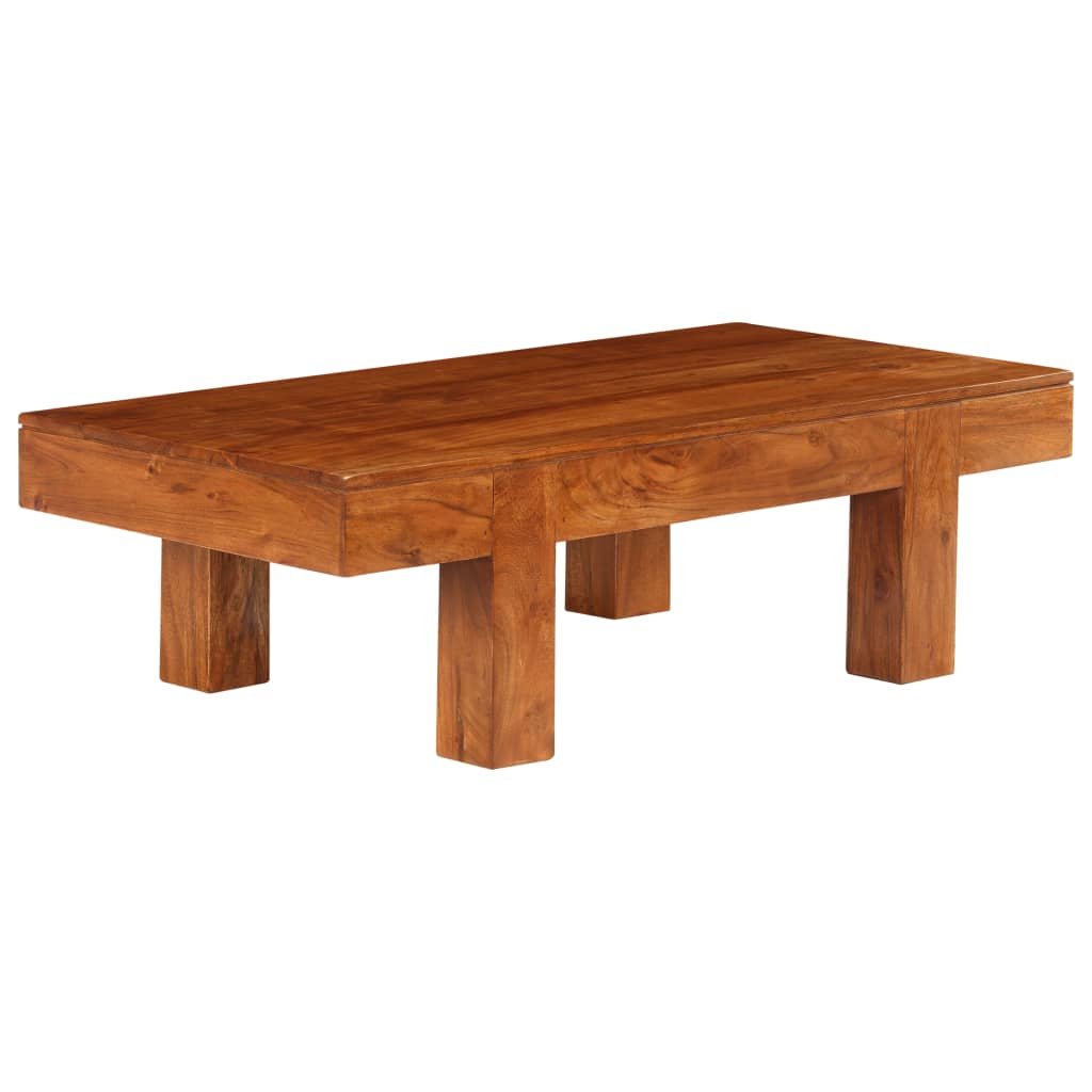 Stolić za kavu 100x50x30 cm bagremovo drvo s premazom boje meda