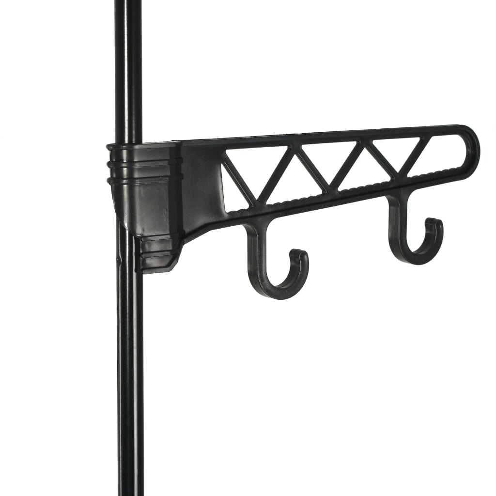Stalak za odjeću čelik i netkana tkanina 55x28,5x175 cm crni