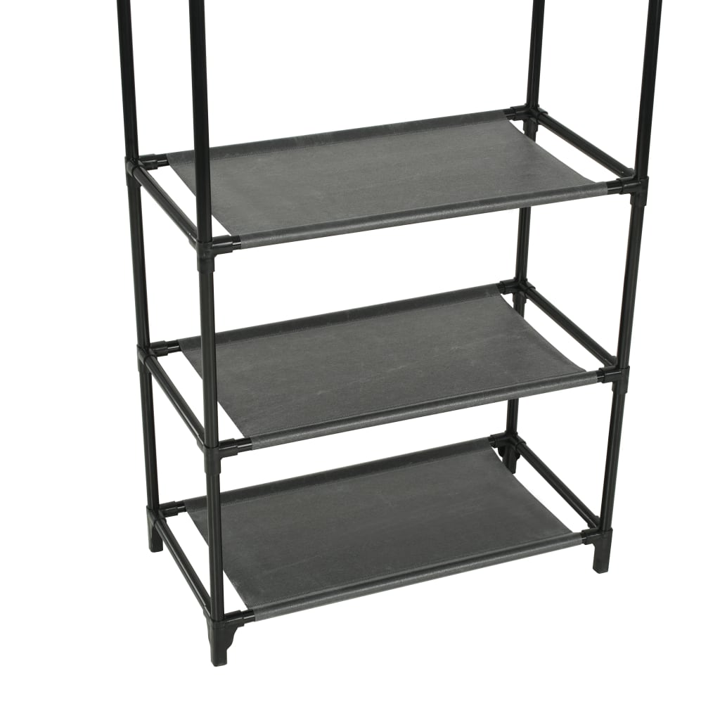 Stalak za odjeću čelik i netkana tkanina 55x28,5x175 cm crni