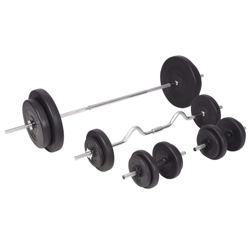 Set šipki i utega 90 kg