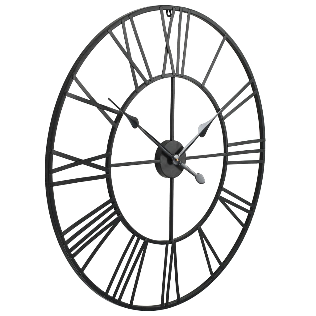 Starinski zidni sat s kvarcnim mehanizmom metalni 80 cm XXL