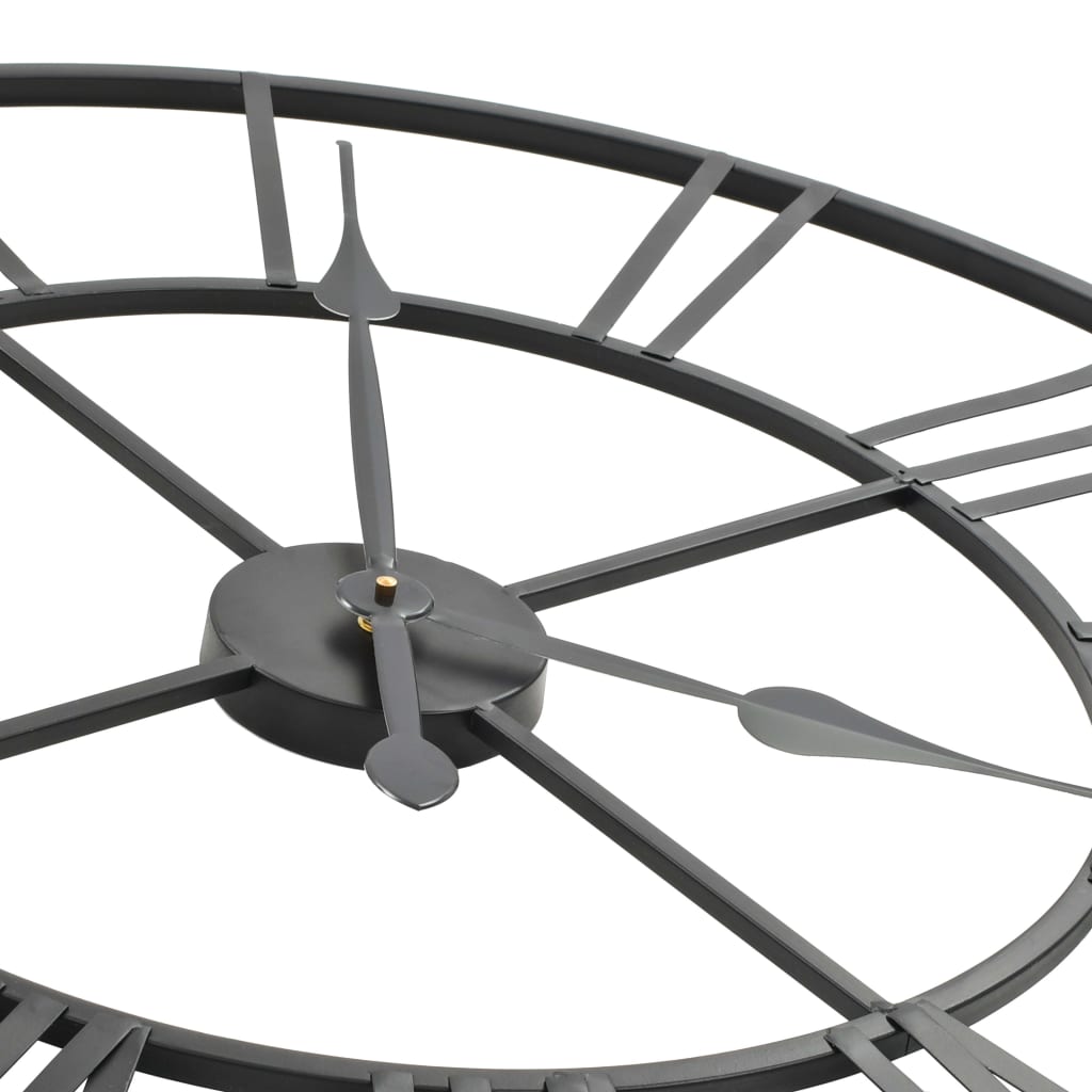 Starinski zidni sat s kvarcnim mehanizmom metalni 80 cm XXL