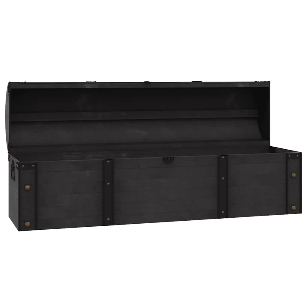 Škrinja za pohranu u starinskom stilu 120x30x40 cm masivno drvo
