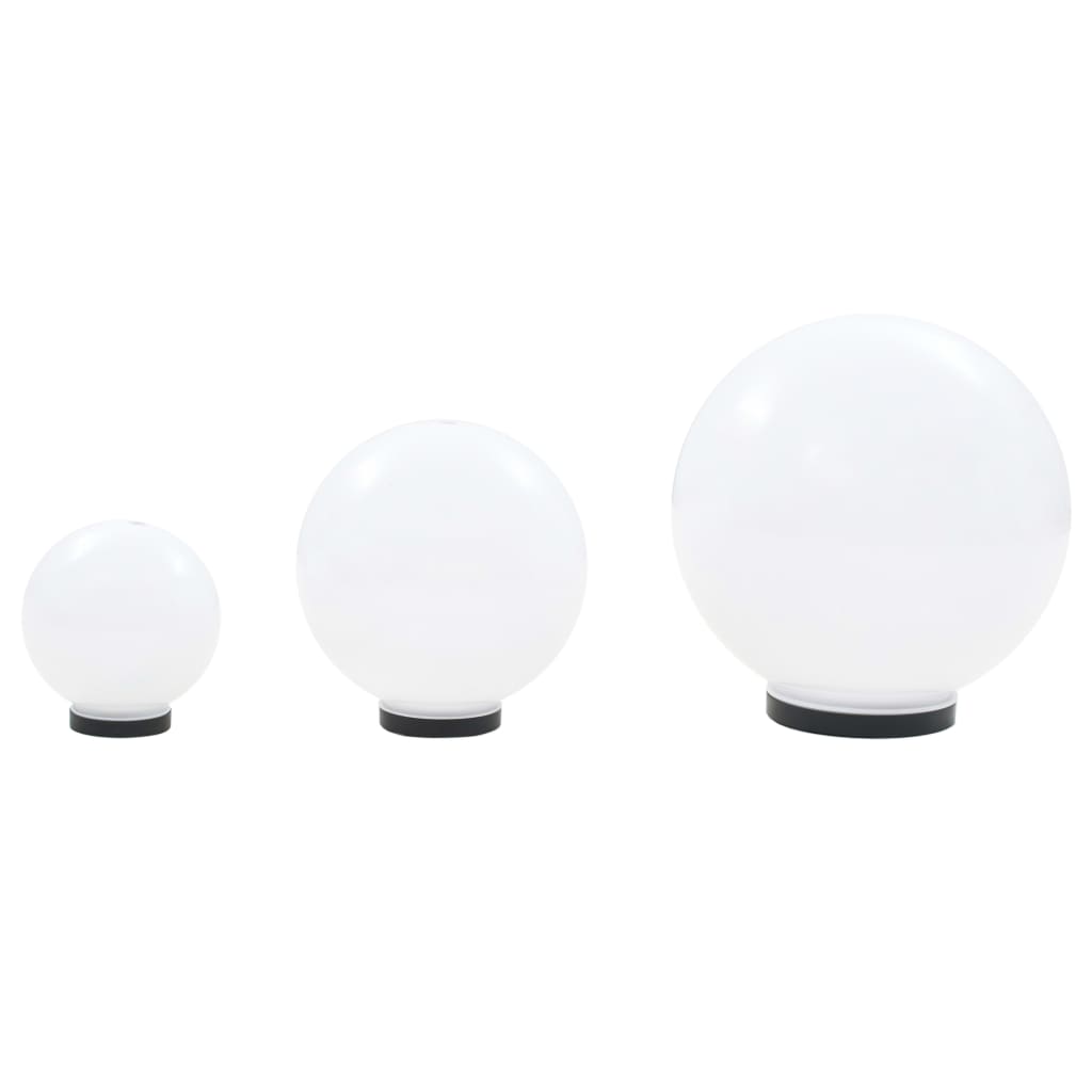 LED kuglasta svjetiljka 3 kom 20/30/40 cm PMMA