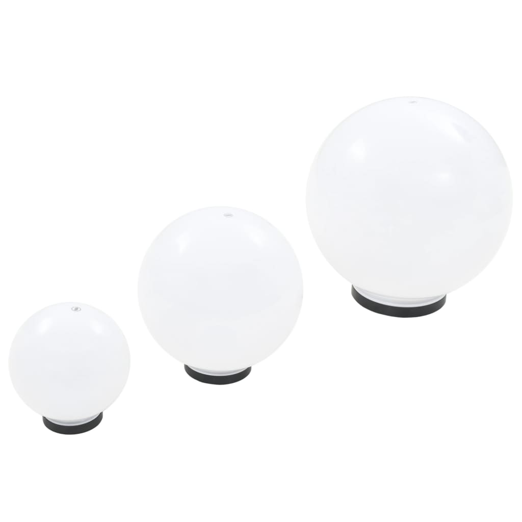 LED kuglasta svjetiljka 3 kom 20/30/40 cm PMMA