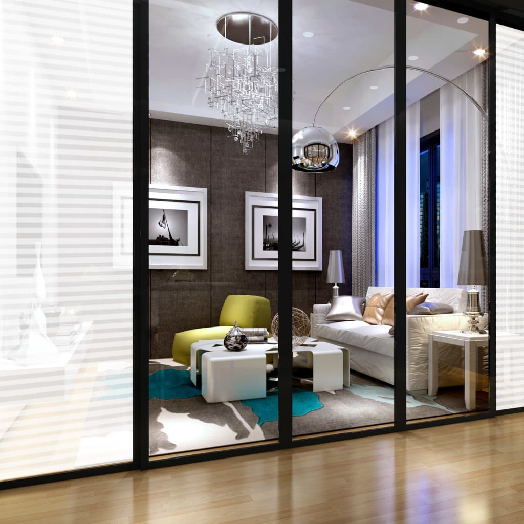 Prozorska folija matirana s prugastim uzorkom 0,9x10m PVC
